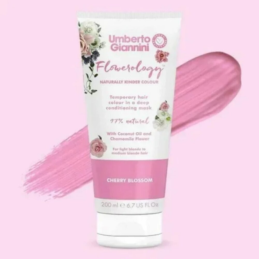 *3 FOR $9* Umberto Giannini Flowerology Temporary Hair Color Mask Cherry Blossom